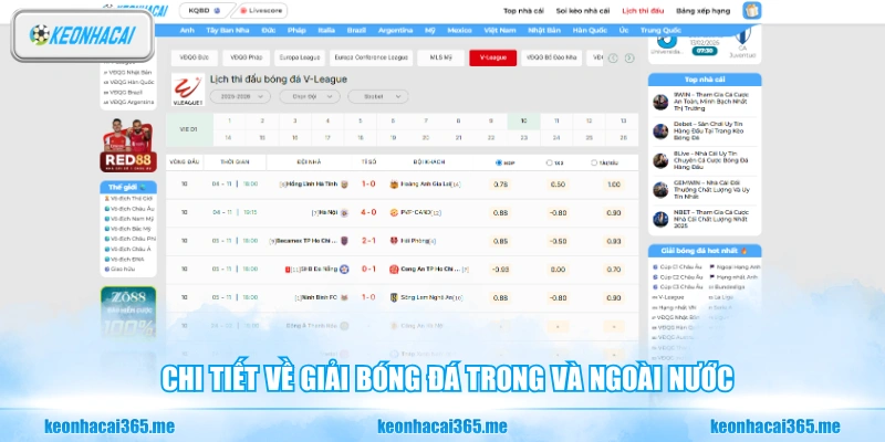 Lịch Thi Đấu Bóng Đá 2026 - Cập Nhật Khung Giờ Mới Nhất 27 Chi tiết về giải bóng đá trong và ngoài nước