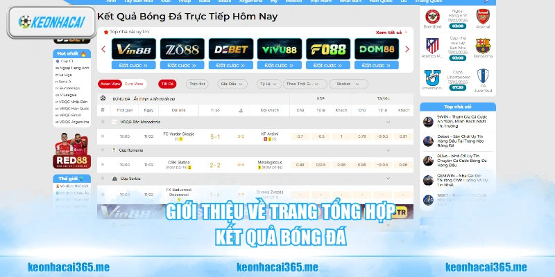 Kết Quả Bóng Đá - Cập Nhật Nhanh Chóng Và Chuẩn Xác Nhất 97 Giới thiệu về trang tổng hợp kết quả bóng đá
